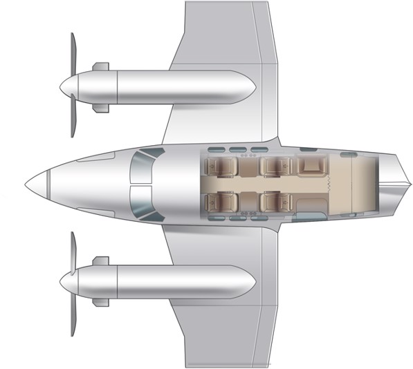 king air 90 interior